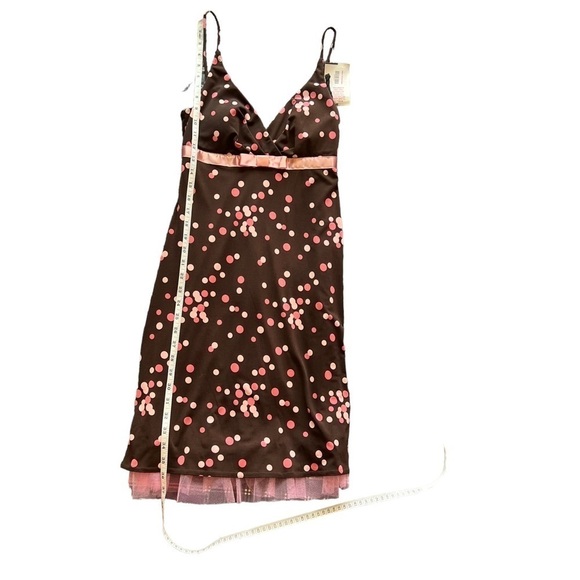Jodi Kristopher Brown and Pink Polka Dot Sparkle Dress Size: Medium - Picture 6 of 6